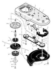 Part Location Diagram of 740259 Lawn Boy Pulley Ay-Engine